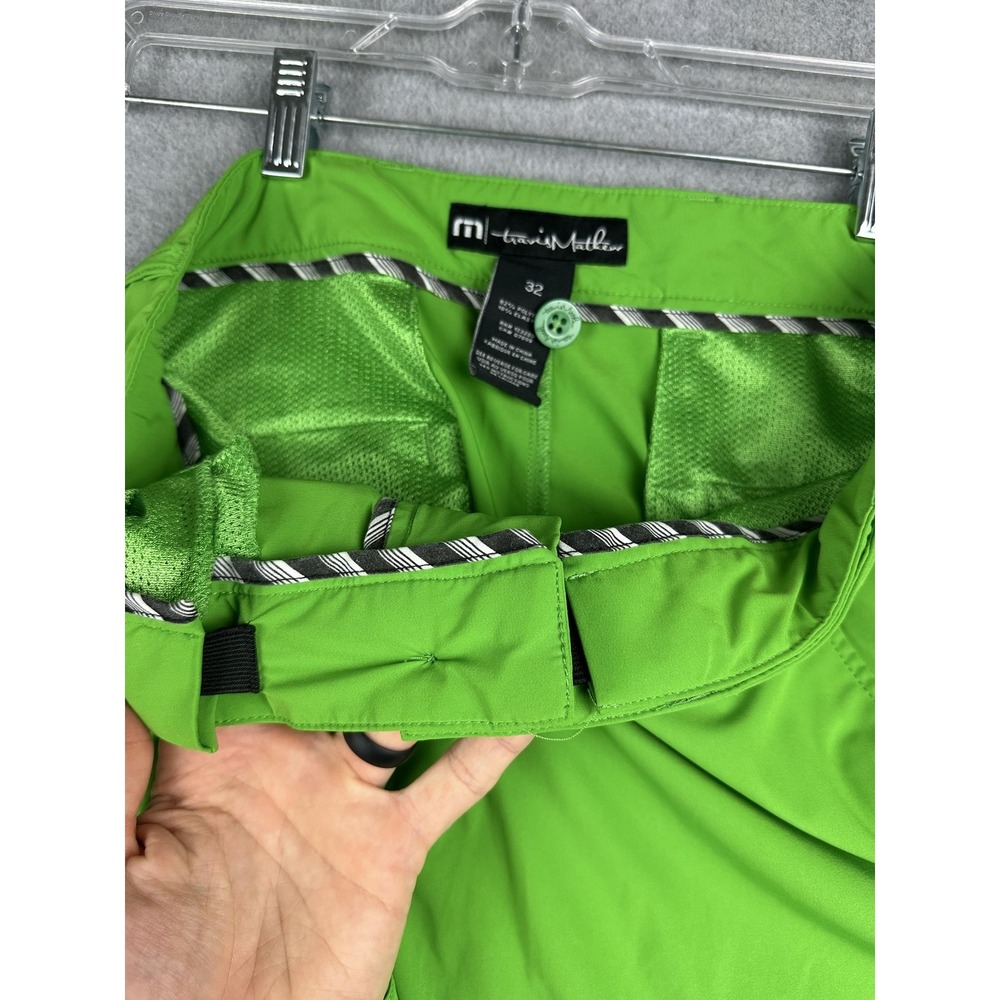 TravisMathew Pants Mens 32x33 Green Golf Chino Stretch The Chive Performance - Picture 9 of 13